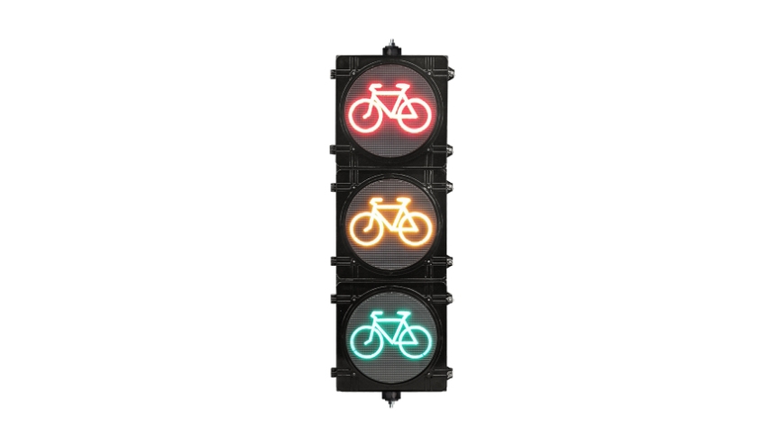 Aqlli velosiped signallari: 300 mm yuqori oqimli RYG velosiped LED svetoforining shahar harakatlanishidagi roli