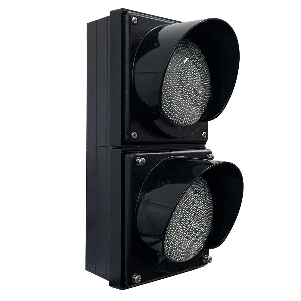 Yuqori oqimli qizil/yashil toʻliq sharli svetofor (ikki birlik)