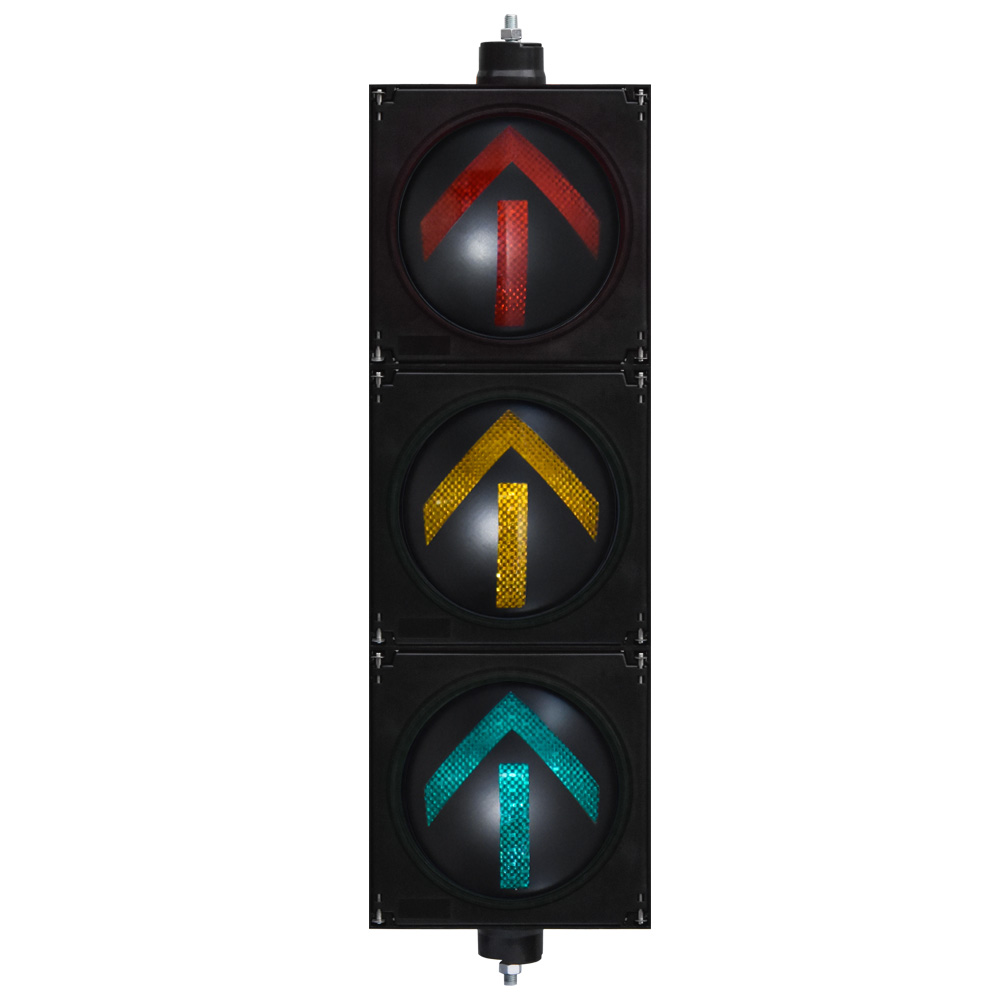 Yuqori oqimli qizil/sariq/yashil strelka svetofor