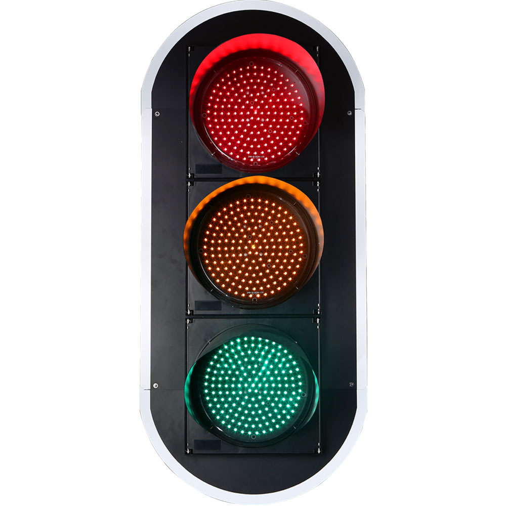 Kam quvvatli qizil/sariq/yashil to'liq sharli svetofor