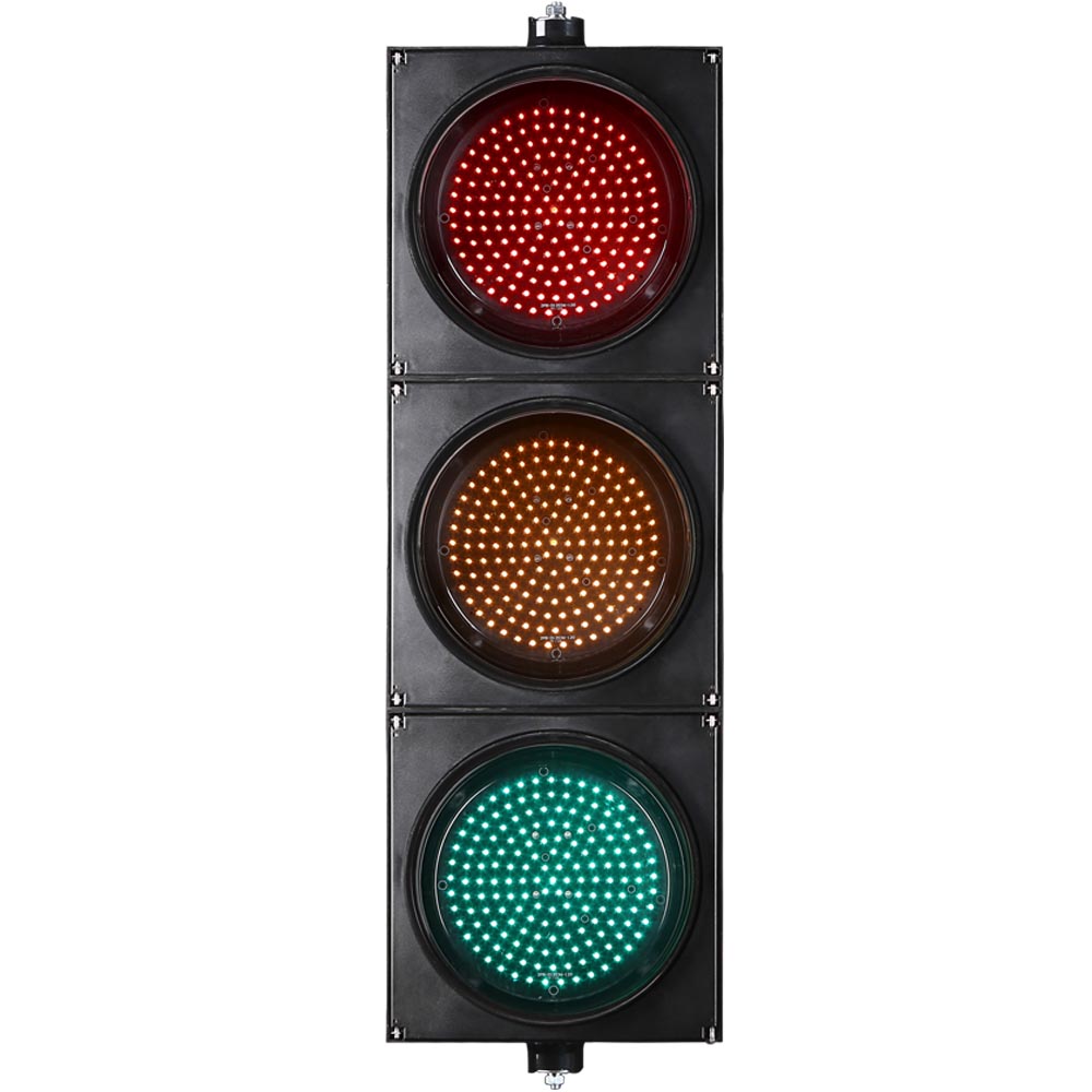 Kam quvvatli qizil/sariq/yashil to'liq sharli svetofor