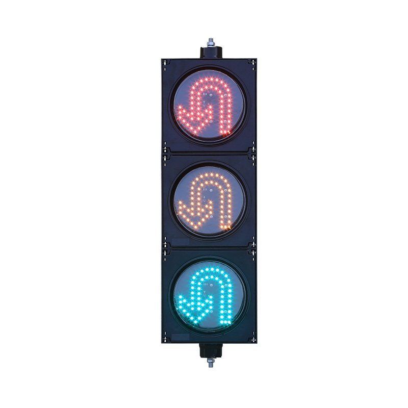 Kam quvvatli qizil/sariq/yashil U burilish svetofori