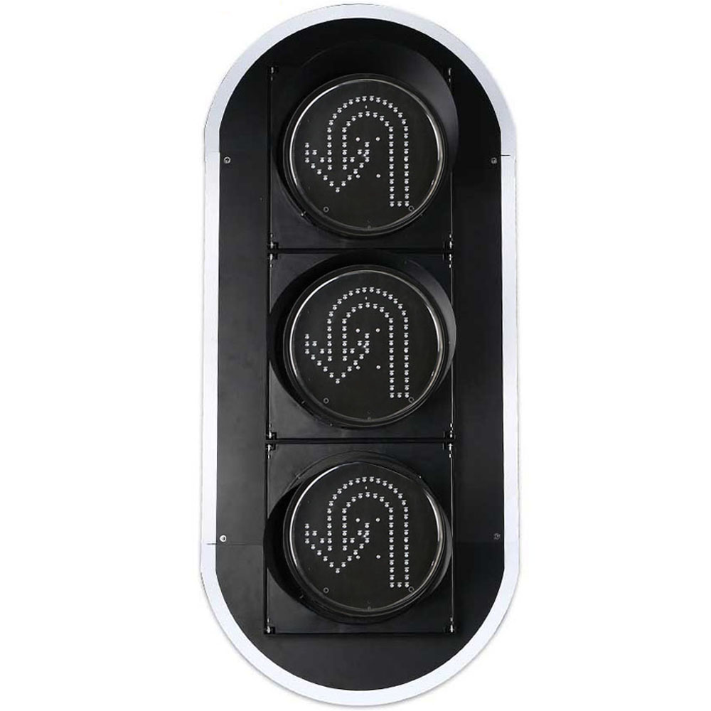 Kam quvvatli qizil/sariq/yashil U burilish svetofori