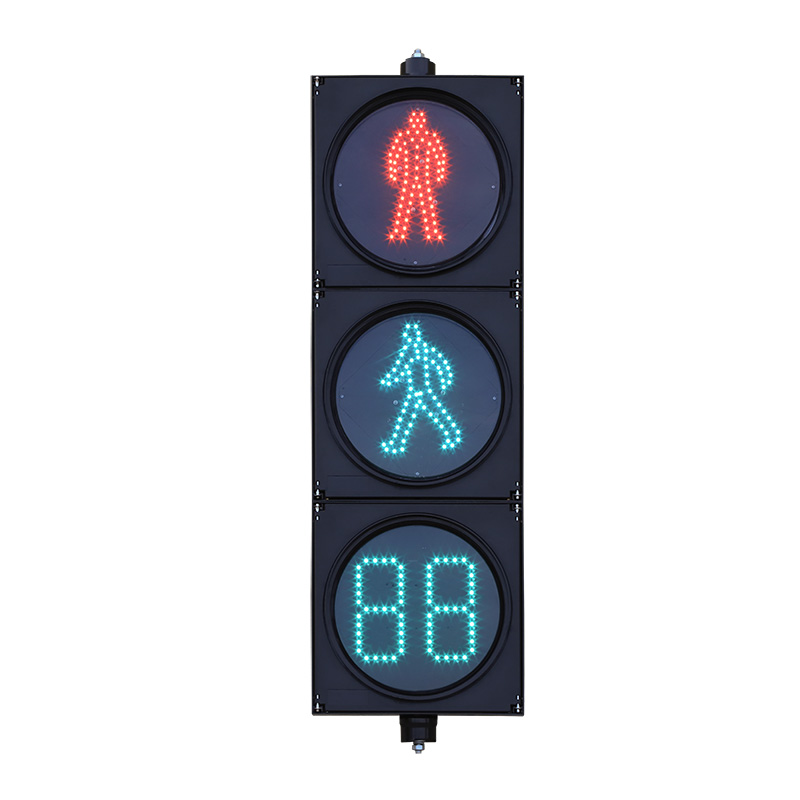 Ortga hisoblash taymerli kam quvvatli piyodalar svetofori