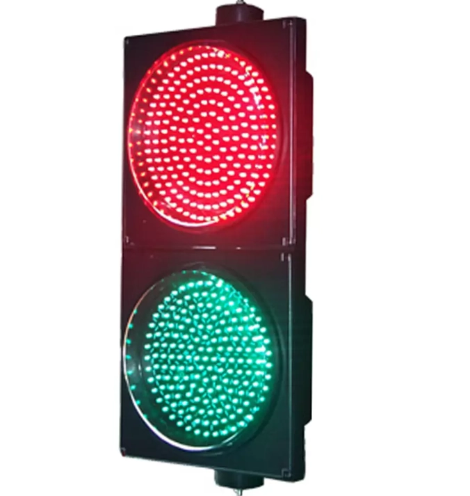 Kam quvvatli qizil/yashil toʻliq sharli svetofor Kam quvvatli qizil/yashil toʻliq sharli svetofor