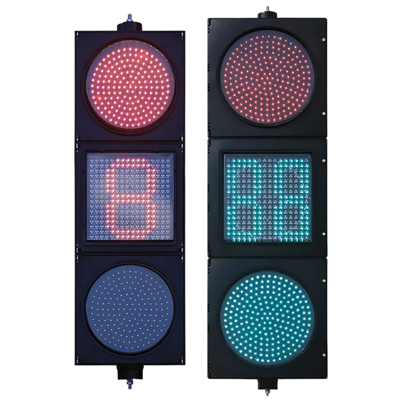 Kam quvvatli qizil/sariq/yashil toʻliq sharli svetofor. Matritsali ortga hisoblash