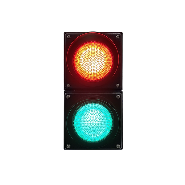 Yuqori oqimli qizil/yashil to'liq sharli svetofor (ikki birlikli)