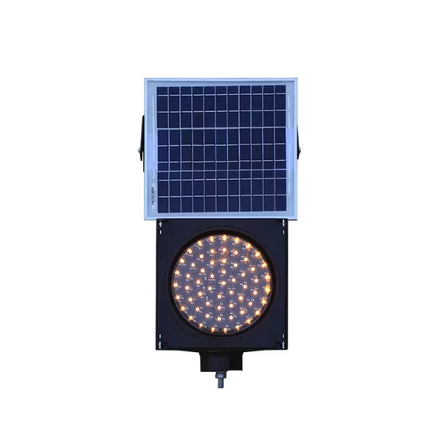 Quyosh energiyasi bilan ishlaydigan sariq miltillovchi chiroq Quyosh energiyasi bilan ishlaydigan sariq miltillovchi chiroq